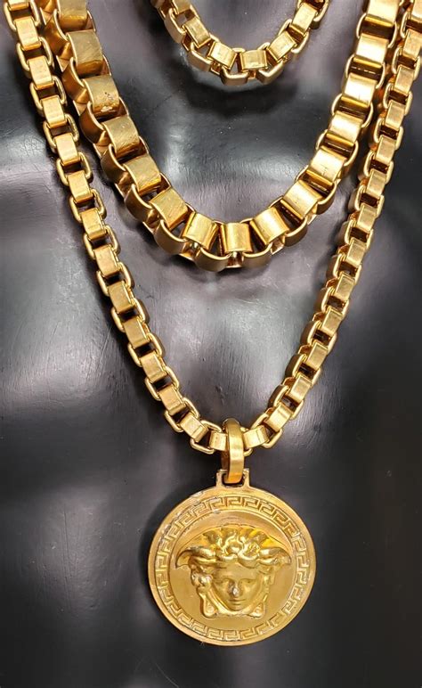 Versace Collier Medusa En Chaîne 